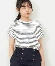 KJKGP04019 a.v.v KIDS(アー・ヴェ・ヴェ) [100-130]アソートロゴTシャツ ラベンダー