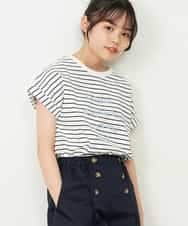KJKGP04019 a.v.v KIDS(アー・ヴェ・ヴェ) [100-130]アソートロゴTシャツ ボーダー