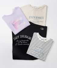 KJKGP04019 a.v.v KIDS(アー・ヴェ・ヴェ) [100-130]アソートロゴTシャツ ブラック