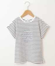 KJKGP04019 a.v.v KIDS(アー・ヴェ・ヴェ) [100-130]アソートロゴTシャツ ボーダー