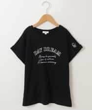 KJKGP04019 a.v.v KIDS(アー・ヴェ・ヴェ) [100-130]アソートロゴTシャツ ブラック
