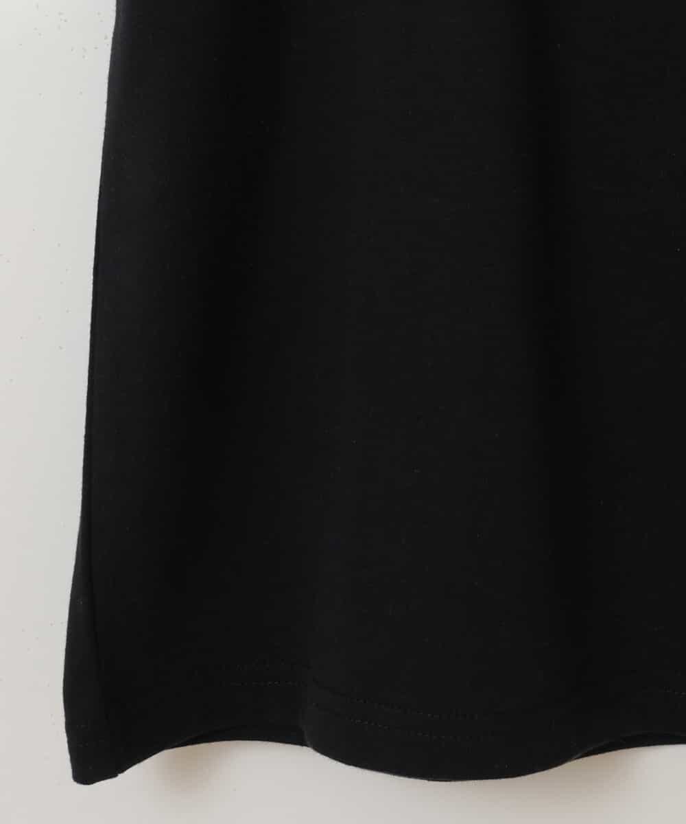 KJKGP07019 a.v.v KIDS(アー・ヴェ・ヴェ) [100-130]オフショルダーロゴTシャツ ブラック