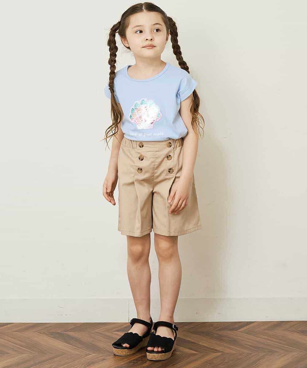 KJKGP08019 a.v.v KIDS(アー・ヴェ・ヴェ) [100-130]マリンコレクションTシャツ ホワイト