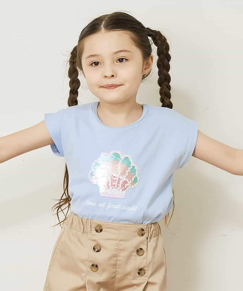 KJKGP08019 a.v.v KIDS(アー・ヴェ・ヴェ) [100-130]マリンコレクションTシャツ ホワイト