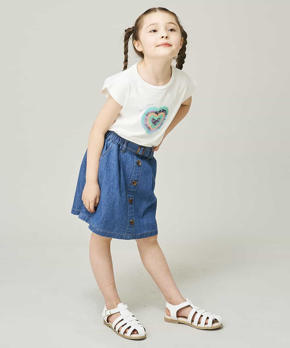 KJKGP08019 a.v.v KIDS(アー・ヴェ・ヴェ) [100-130]マリンコレクションTシャツ ホワイト