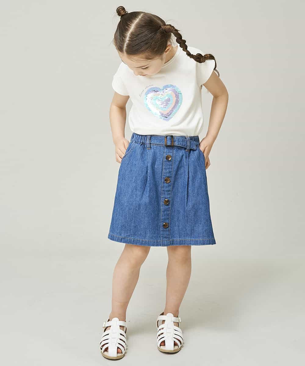 KJKGP08019 a.v.v KIDS(アー・ヴェ・ヴェ) [100-130]マリンコレクションTシャツ ホワイト