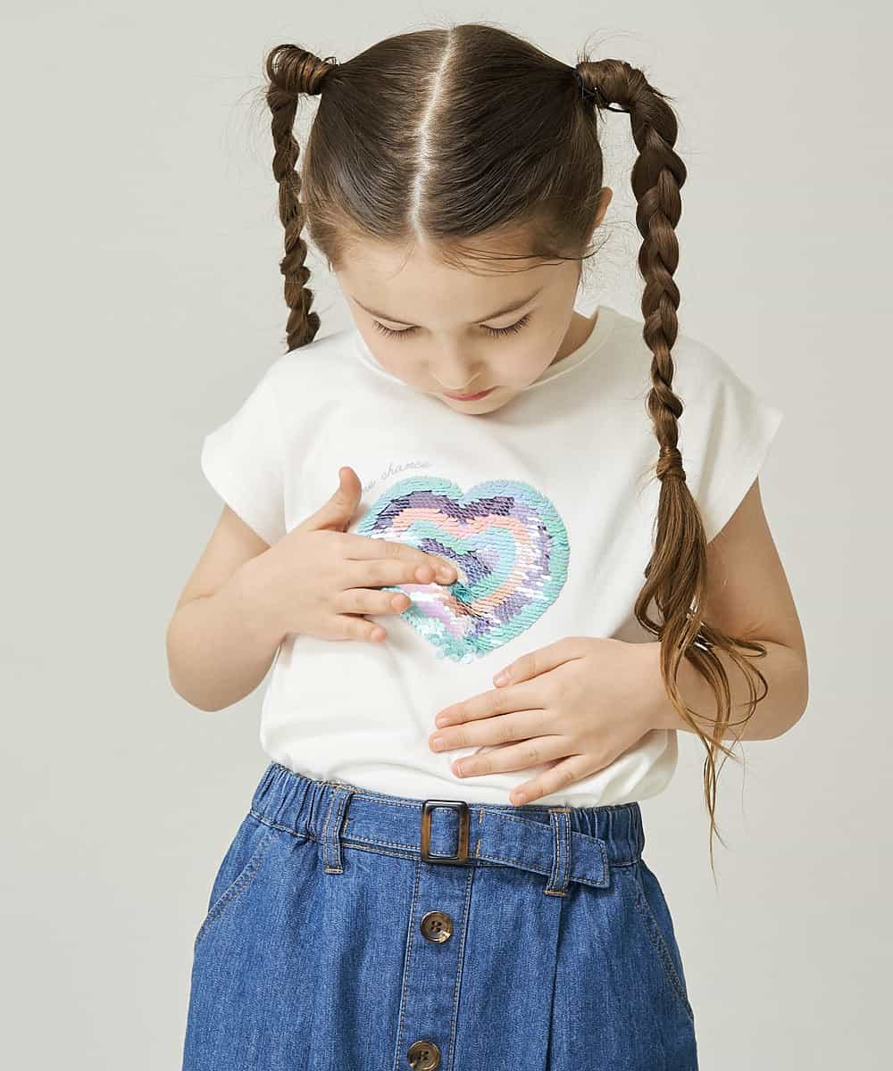 KJKGP08019 a.v.v KIDS(アー・ヴェ・ヴェ) [100-130]マリンコレクションTシャツ ホワイト