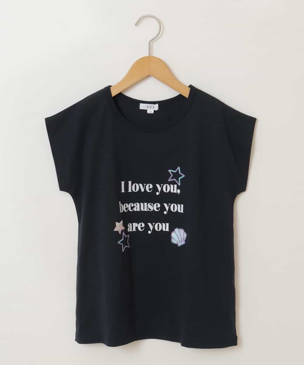 KJKGP08019 a.v.v KIDS(アー・ヴェ・ヴェ) [100-130]マリンコレクションTシャツ ネイビー