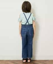 KJKGP09019 a.v.v KIDS(アー・ヴェ・ヴェ) [100-130]袖フリルオフショルダーTシャツ ミント