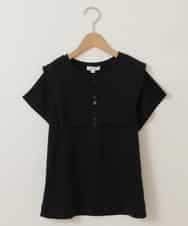 KJKGP17024 a.v.v KIDS(アー・ヴェ・ヴェ) [100-130]セーラーカラーTシャツ ライトブルー