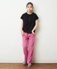 KJKGP17024 a.v.v KIDS(アー・ヴェ・ヴェ) [100-130]セーラーカラーTシャツ ライトブルー