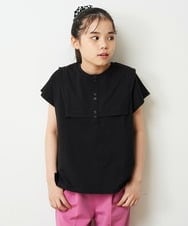 KJKGP17024 a.v.v KIDS(アー・ヴェ・ヴェ) [100-130]セーラーカラーTシャツ ライトブルー
