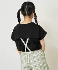 KJKGP17024 a.v.v KIDS(アー・ヴェ・ヴェ) [100-130]セーラーカラーTシャツ ライトブルー
