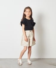 KJKGS01016 a.v.v KIDS(アー・ヴェ・ヴェ) [100-130]フリルスリーブＴシャツ ピンク