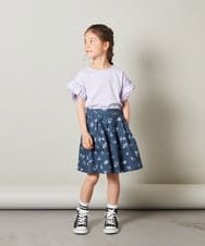 KJKGS01016 a.v.v KIDS(アー・ヴェ・ヴェ) [100-130]フリルスリーブＴシャツ ピンク