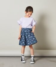 KJKGS01016 a.v.v KIDS(アー・ヴェ・ヴェ) [100-130]フリルスリーブＴシャツ ピンク