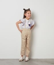 KJKGS03019 a.v.v KIDS(アー・ヴェ・ヴェ) [100-130]フリルスリーブスパンコールＴシャツ パープル