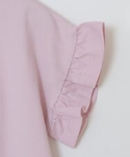 KJKGS03019 a.v.v KIDS(アー・ヴェ・ヴェ) [100-130]フリルスリーブスパンコールＴシャツ ピンク
