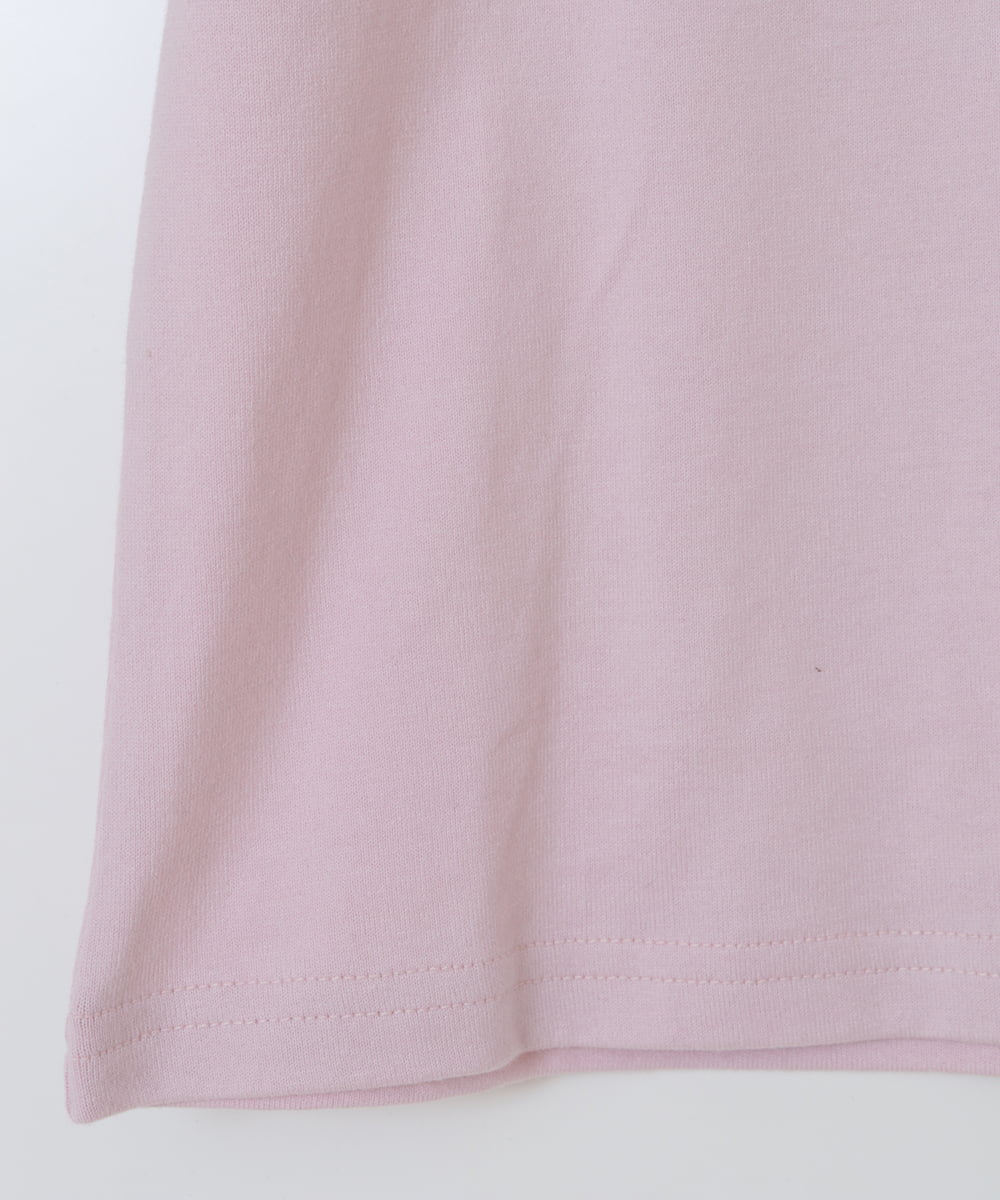 KJKGS03019 a.v.v KIDS(アー・ヴェ・ヴェ) [100-130]フリルスリーブスパンコールＴシャツ ピンク
