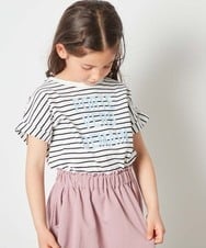 KJKGS04019 a.v.v KIDS(アー・ヴェ・ヴェ) [100-130]ロゴアソートＴシャツ ボーダー