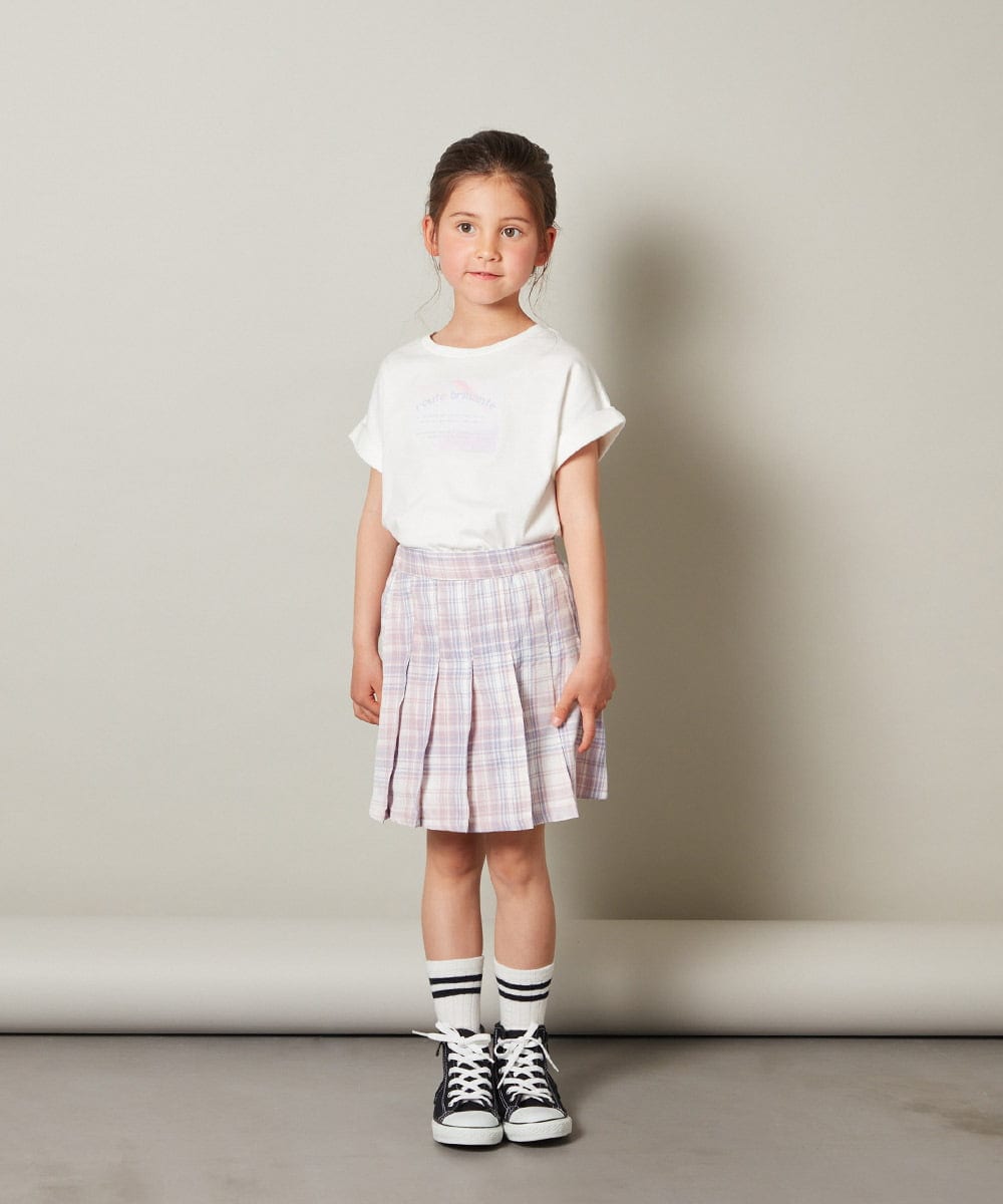 KJKGS04019 a.v.v KIDS(アー・ヴェ・ヴェ) [100-130]ロゴアソートＴシャツ ボーダー