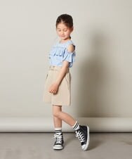 KJKGS05019 a.v.v KIDS(アー・ヴェ・ヴェ) [100-130]フリルオフショルＴシャツ ピンク