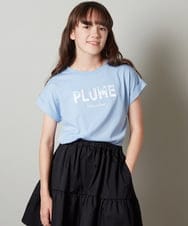 KJKGS13019 a.v.v KIDS(アー・ヴェ・ヴェ) [100-130]タイダイ風グラデーションロゴTシャツ ホワイト