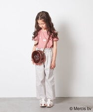 KJKGS80029 a.v.v KIDS(アー・ヴェ・ヴェ) [100-130]【ミッフィーコラボ】袖フリルオフショルTシャツ ピンク
