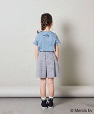 KJKGS80029 a.v.v KIDS(アー・ヴェ・ヴェ) [100-130]【ミッフィーコラボ】袖フリルオフショルTシャツ ピンク