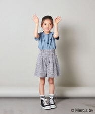 KJKGS80029 a.v.v KIDS(アー・ヴェ・ヴェ) [100-130]【ミッフィーコラボ】袖フリルオフショルTシャツ ピンク
