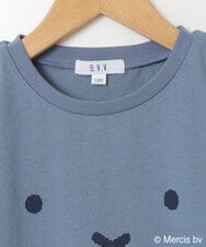 KJKGS80029 a.v.v KIDS(アー・ヴェ・ヴェ) [100-130]【ミッフィーコラボ】袖フリルオフショルTシャツ ブルー