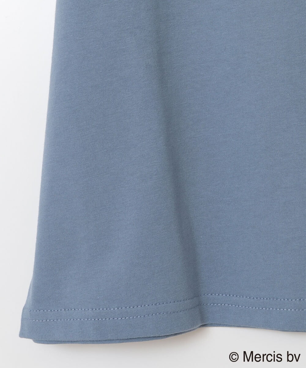 KJKGS80029 a.v.v KIDS(アー・ヴェ・ヴェ) [100-130]【ミッフィーコラボ】袖フリルオフショルTシャツ ブルー