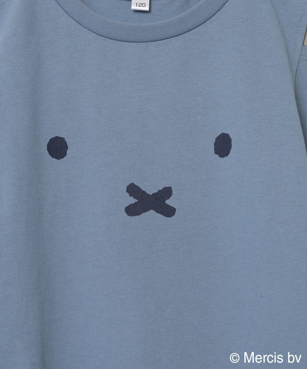 KJKGS80029 a.v.v KIDS(アー・ヴェ・ヴェ) [100-130]【ミッフィーコラボ】袖フリルオフショルTシャツ ブルー