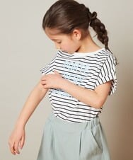 KJKGT04024 a.v.v KIDS(アー・ヴェ・ヴェ) [140-150]ロゴアソートＴシャツ ホワイト