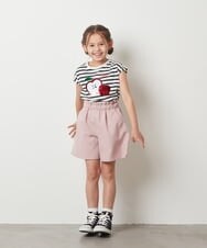 KJKGT07024 a.v.v KIDS(アー・ヴェ・ヴェ) [140-150]トゥインクルスパンコールアソートＴシャツ ネイビー