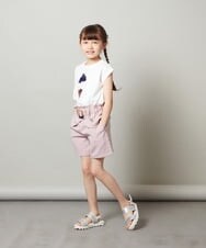 KJKGT07024 a.v.v KIDS(アー・ヴェ・ヴェ) [140-150]トゥインクルスパンコールアソートＴシャツ ネイビー