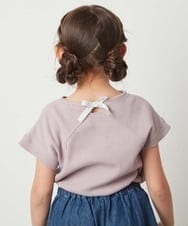 KJKGT09024 a.v.v KIDS(アー・ヴェ・ヴェ) [140-150]バックリボンカットソー ピンク