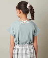 KJKGT09024 a.v.v KIDS(アー・ヴェ・ヴェ) [140-150]バックリボンカットソー ミント
