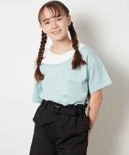 KJKGT15024 a.v.v KIDS(アー・ヴェ・ヴェ) [140-150]アシメレイヤー風Ｔシャツ ミント