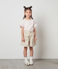 KJKGU01024 a.v.v KIDS(アー・ヴェ・ヴェ) [160]フリルスリーブＴシャツ ライトブルー