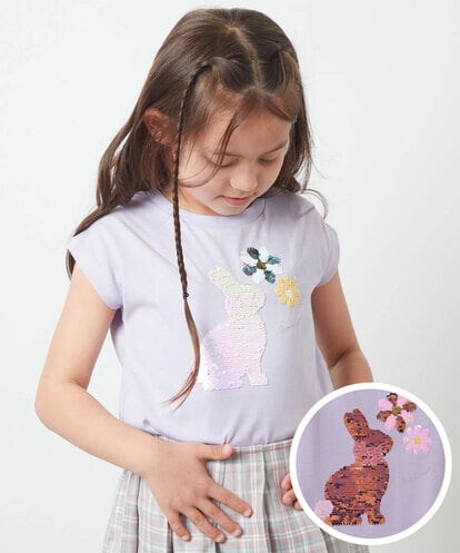 KJKGU07029 a.v.v KIDS [160]トゥインクルスパンコールアソートＴシャツ