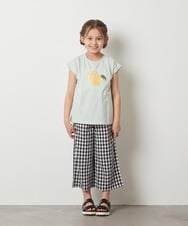 KJKGU07029 a.v.v KIDS(アー・ヴェ・ヴェ) [160]トゥインクルスパンコールアソートＴシャツ ホワイト