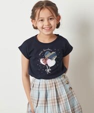 KJKGU07029 a.v.v KIDS(アー・ヴェ・ヴェ) [160]トゥインクルスパンコールアソートＴシャツ ホワイト