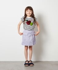 KJKGU07029 a.v.v KIDS(アー・ヴェ・ヴェ) [160]トゥインクルスパンコールアソートＴシャツ ホワイト