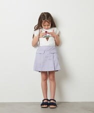 KJKGU07029 a.v.v KIDS(アー・ヴェ・ヴェ) [160]トゥインクルスパンコールアソートＴシャツ ホワイト