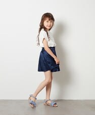 KJKGU13029 a.v.v KIDS(アー・ヴェ・ヴェ) [160]タイダイ風グラデーションロゴTシャツ ライトブルー