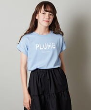 KJKGU13029 a.v.v KIDS(アー・ヴェ・ヴェ) [160]タイダイ風グラデーションロゴTシャツ ライトブルー