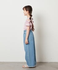 KJKGV04019 a.v.v KIDS(アー・ヴェ・ヴェ) [100-130]オフショルフリルスリーブカットソー ピンク