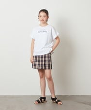KJKGV05019 a.v.v KIDS(アー・ヴェ・ヴェ) [100-130]アソートロゴプリントTシャツ ラベンダー