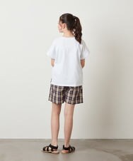 KJKGV05019 a.v.v KIDS(アー・ヴェ・ヴェ) [100-130]アソートロゴプリントTシャツ ラベンダー